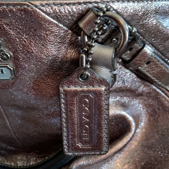 Metallic silver Coach bag - Picture 3 of 6